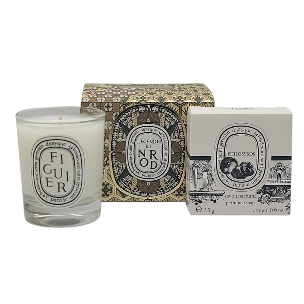Diptyque Legende Du Norde Miniature Figuier Candle & Philosykos Soap Set