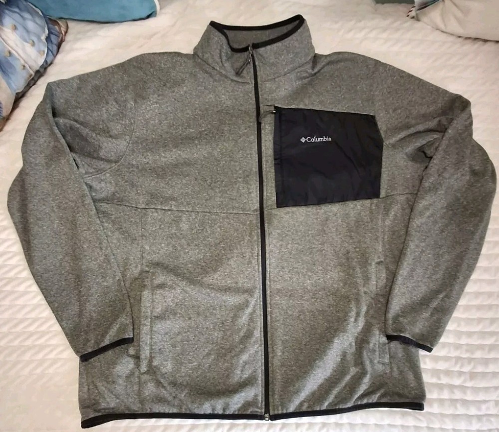 Columbia Men's XXL Blue Full Zip Unlined Jacket with Pockets