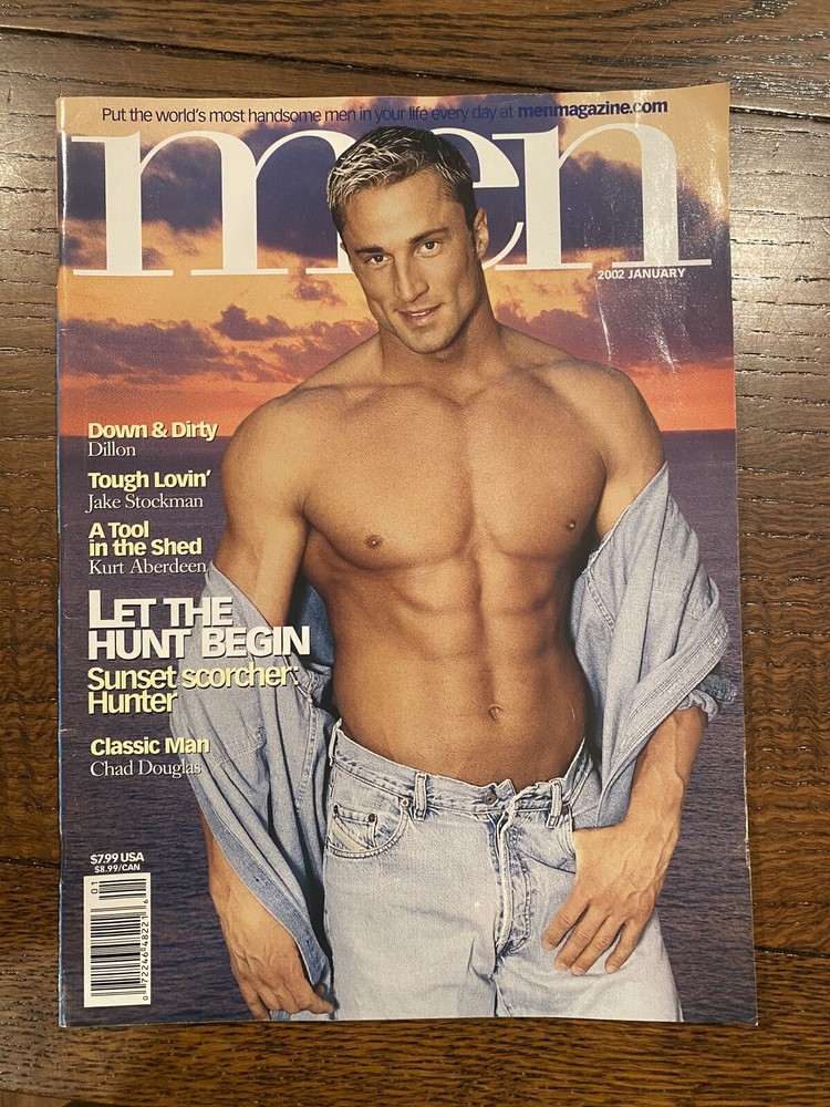 Advocate Men January 2002 Gay Magazine, Hunk Muscular Male Models, Collector's