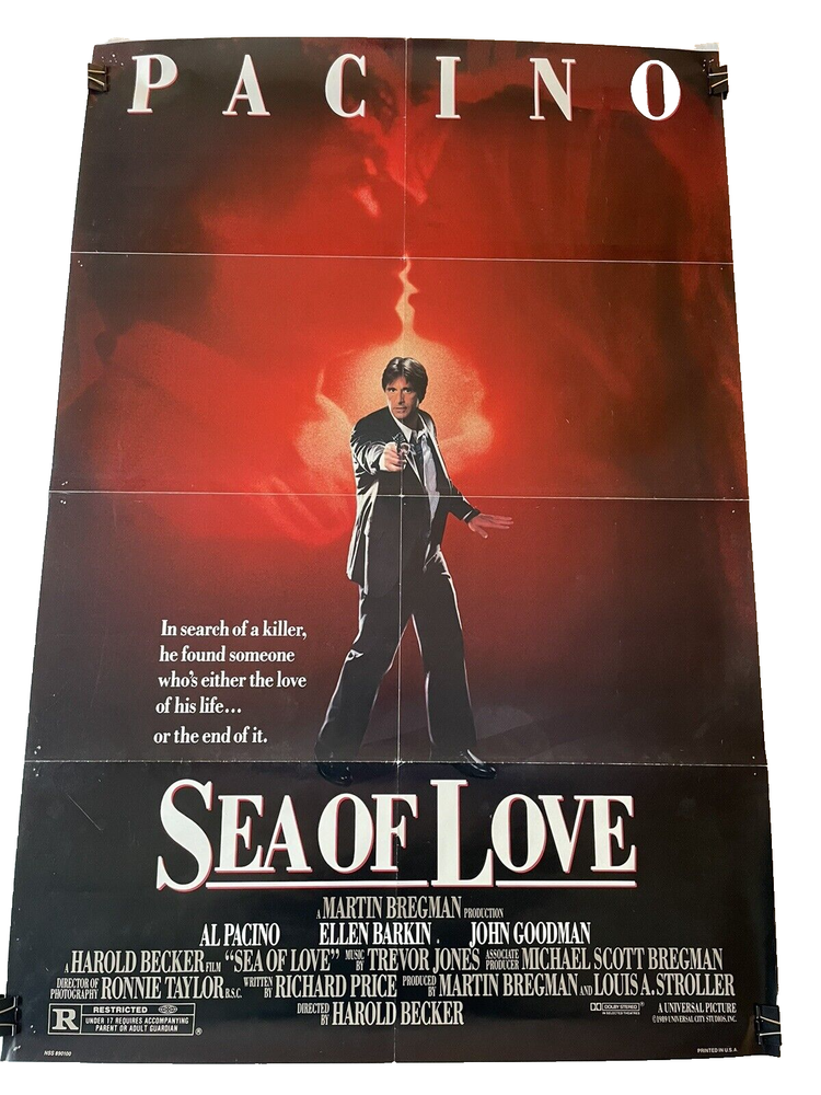 Sea of Love (1989) Al Pacino, original movie poster (27x41)