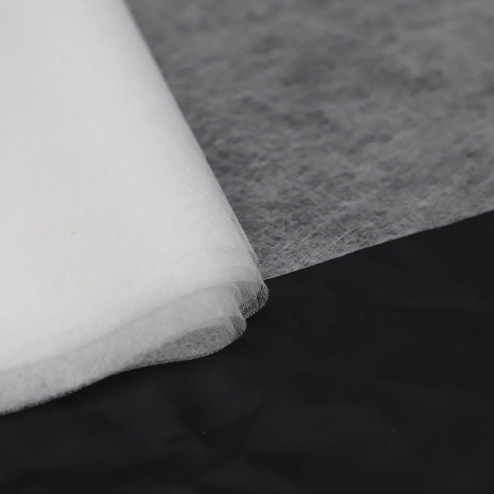 Double Sided Lightweight Non-Woven Fusible Bonding Web White-image