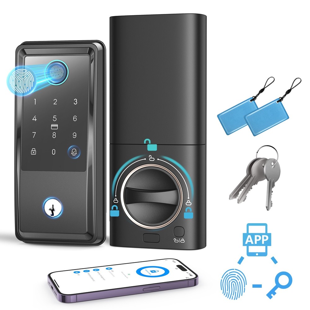 G6 Smart Lock 6-in-1 Keyless Entry with Fingerprint & Doorbell
