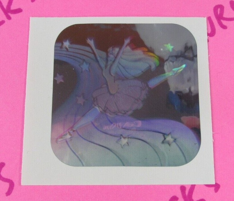 Ballet Dancer Vintage Holographic Sticker