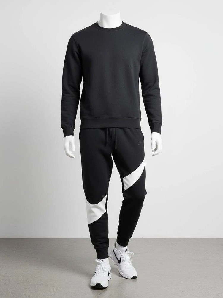 Nike Sportswear Swoosh Tech Fleece  - Color BLACK -  SIZE Medium