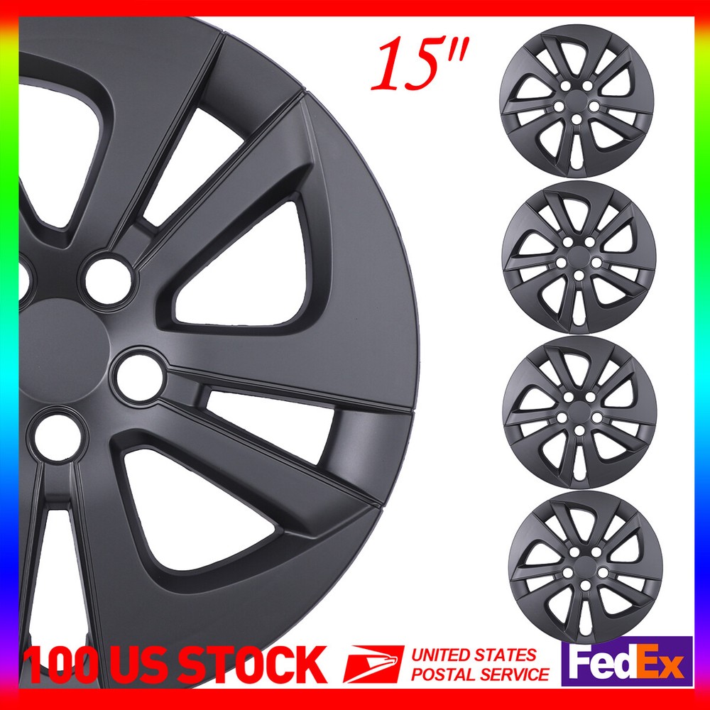 2016-2022 Toyota Prius 15-Inch Matte Black Wheel Cover Hubcap Set of 4