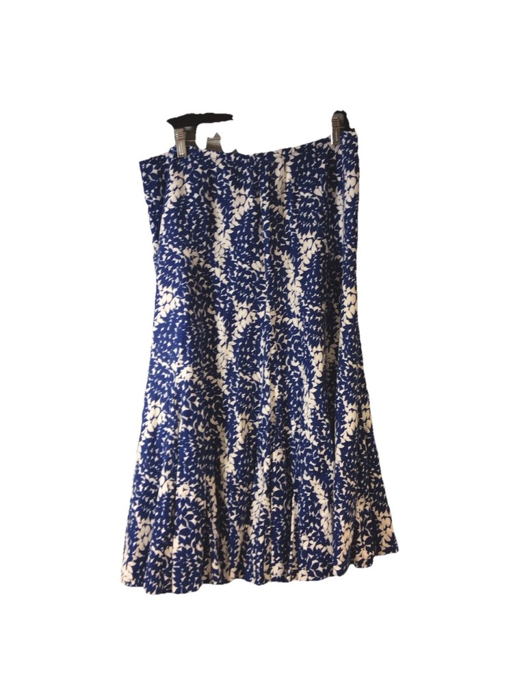 Liz Claiborne Womens Size 8 Blue White Trumpet Skirt 081215