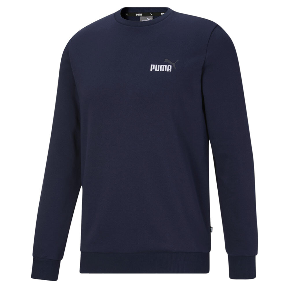Puma Essentials Embroidery Logo Crew Neck Sweatshirt Mens Blue  58924906