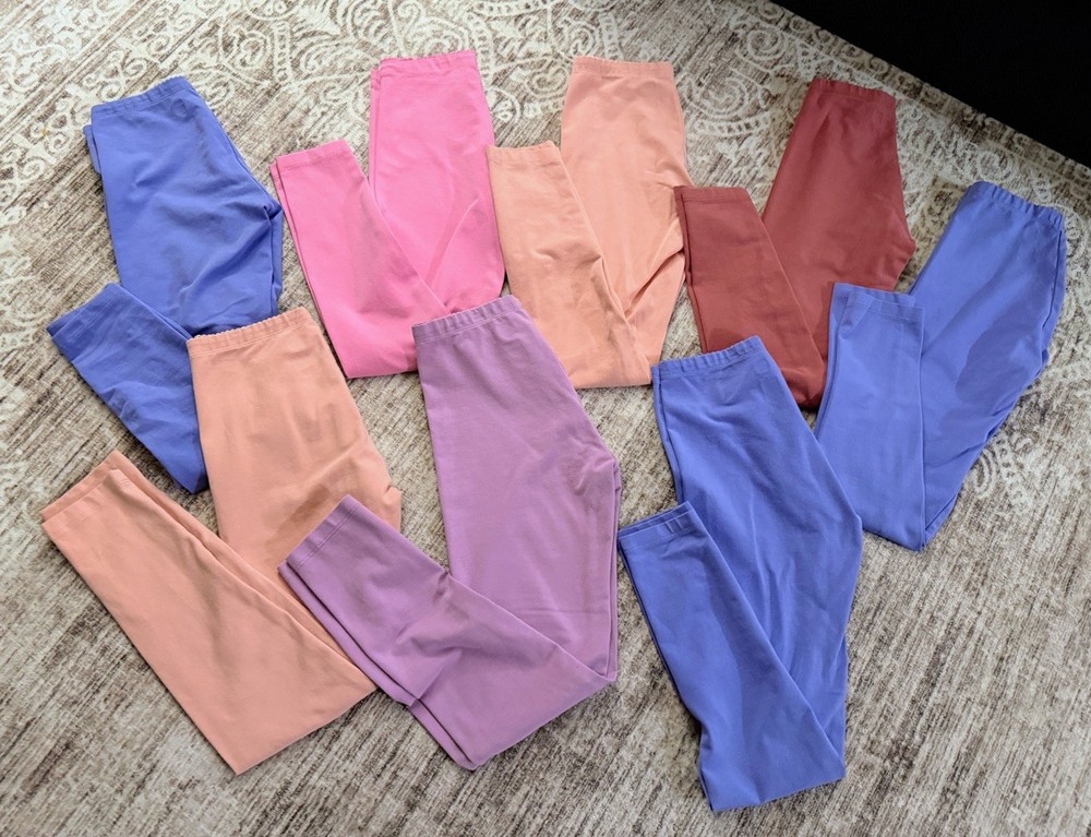 LOT OF 8 Tea Collection Leggings | Size 10 | EUC | Sensory Friendly