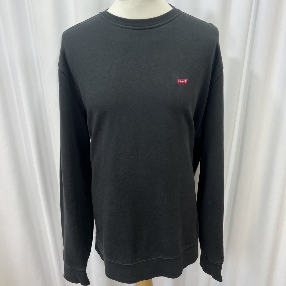 LEVI’S Black Sweatshirt Long Sleeve Top Size US XL