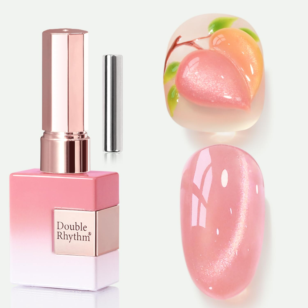 0.5oz Cat Eye Gel Polish with Magnet - 15ML Holographic Glitter Shimmer Translucent Nail Lacquer