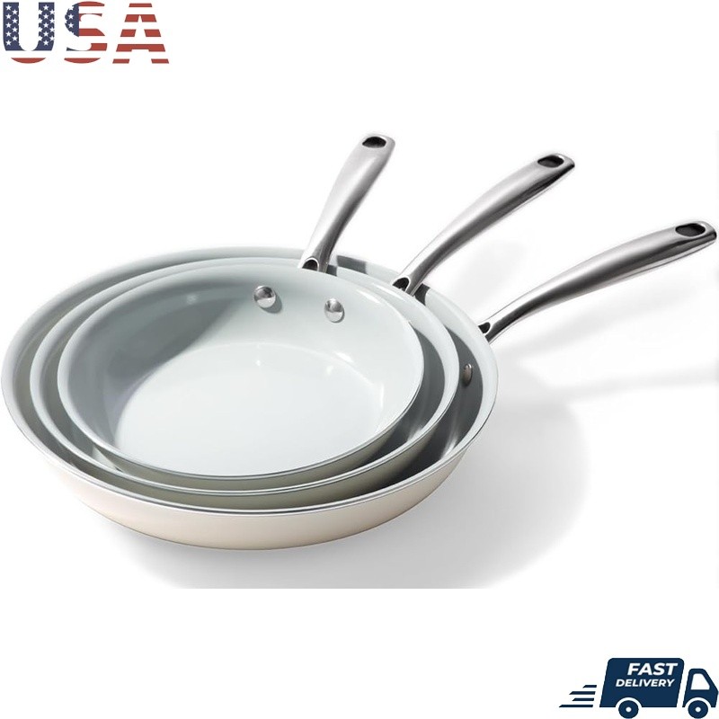 Nonstick Ceramic Frying Pan Dishwasher Safe Oven Safe Induction Compatible New