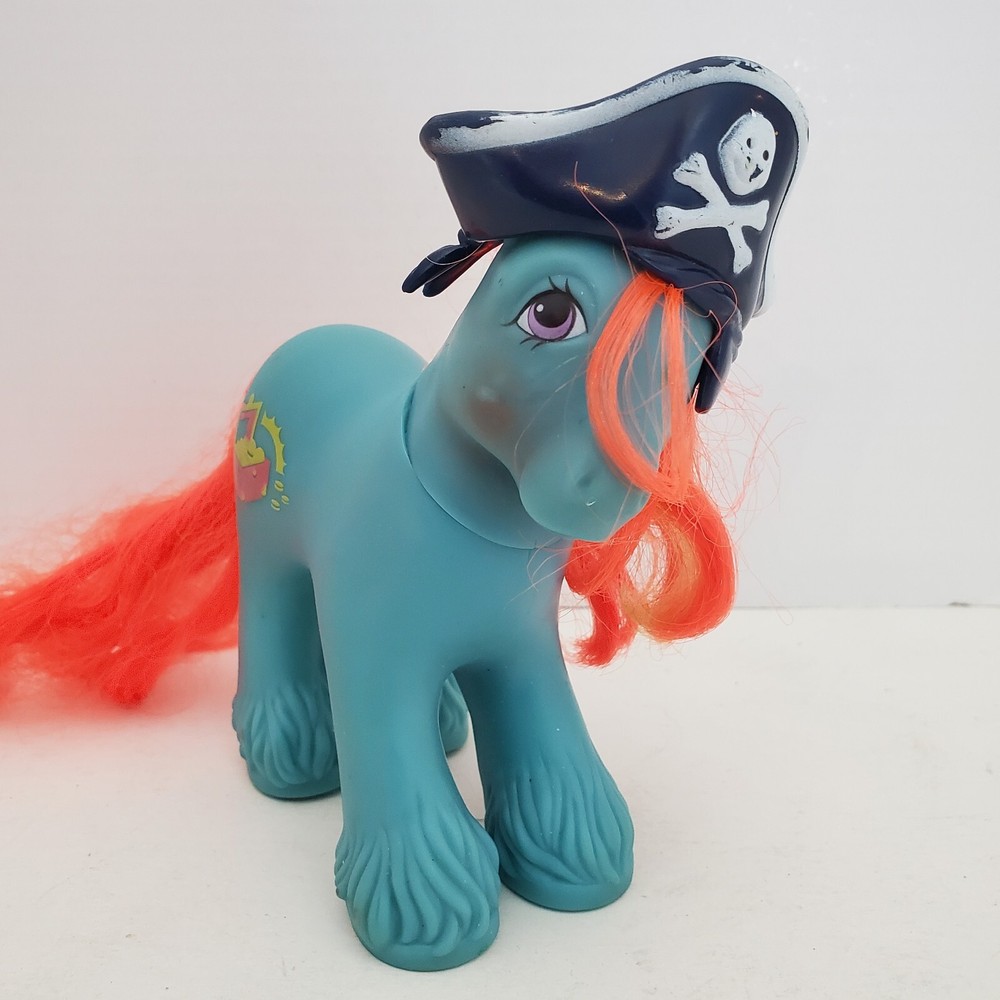 My Little Pony G1 Big Brother Barnacle Pony with Pirate Hat  Hasbro 1987