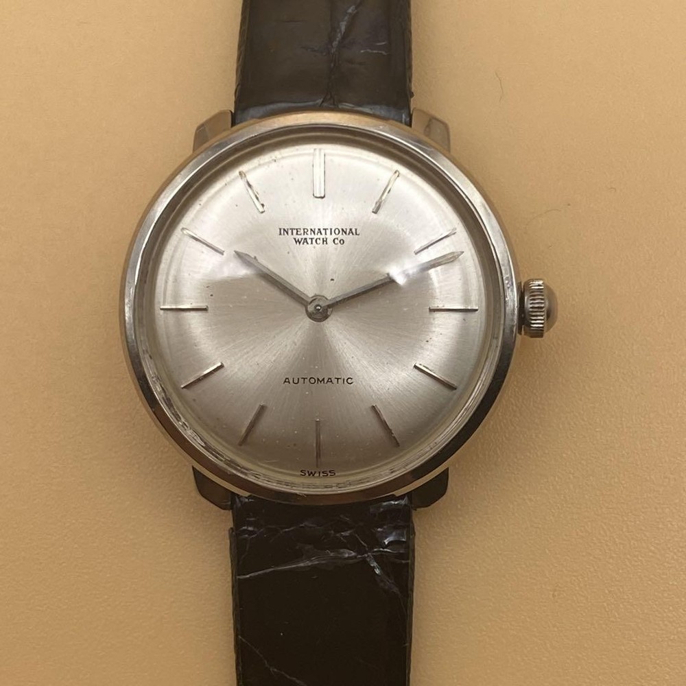 IWC Antique Women's Manual winding Silver 26mm Swiss Made Vintage Leather Analog