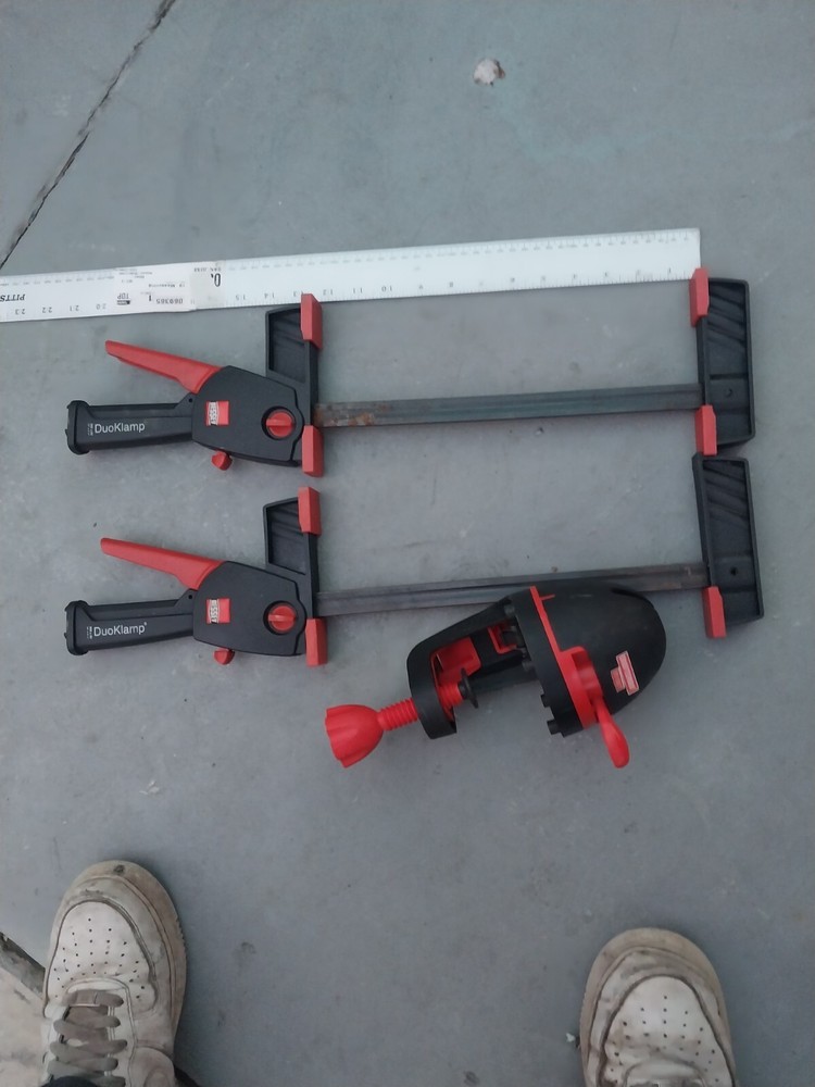 Bessey 12in Bar Clamps 2-Pack with Craftsman Corner Clamp