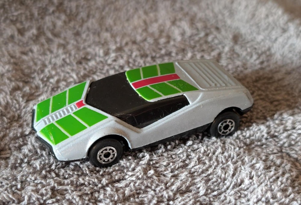 Vintage Matchbox Super GT BR 1985 Green Silver Car