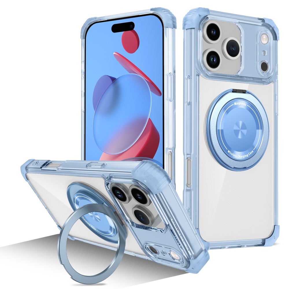 Clear Magnetic Mag Safe Case Kickstand Cover For iPhone Air/17 Pro Max/17 Pro/17