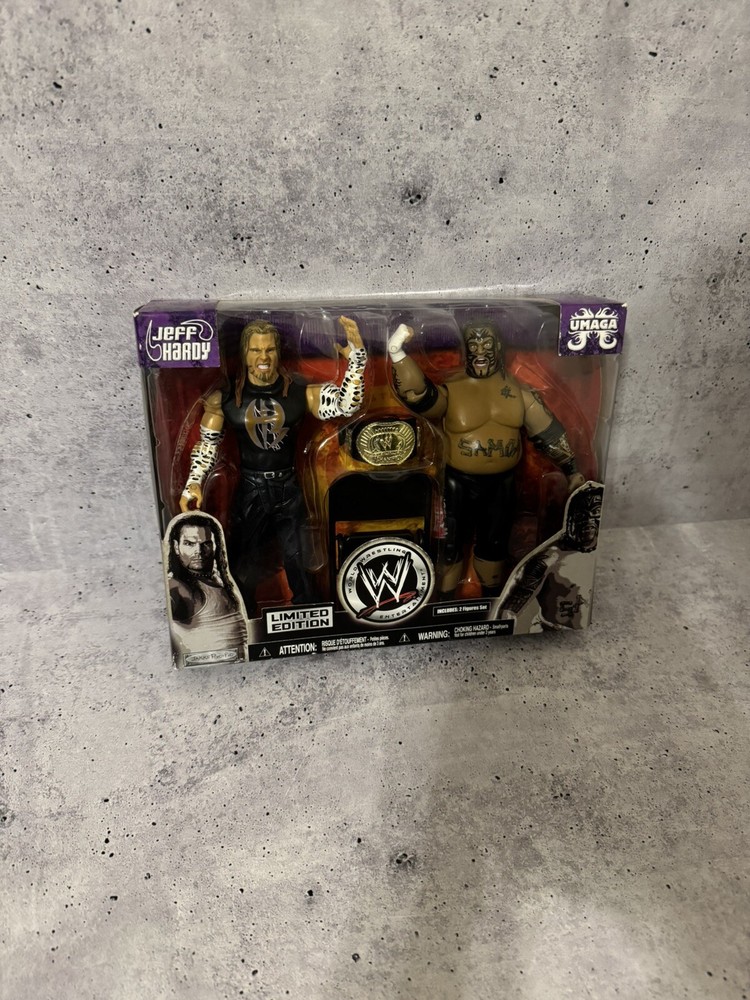 WWE Limited Edition Jeff Hardy/Umaga 2-pack In Box RARE