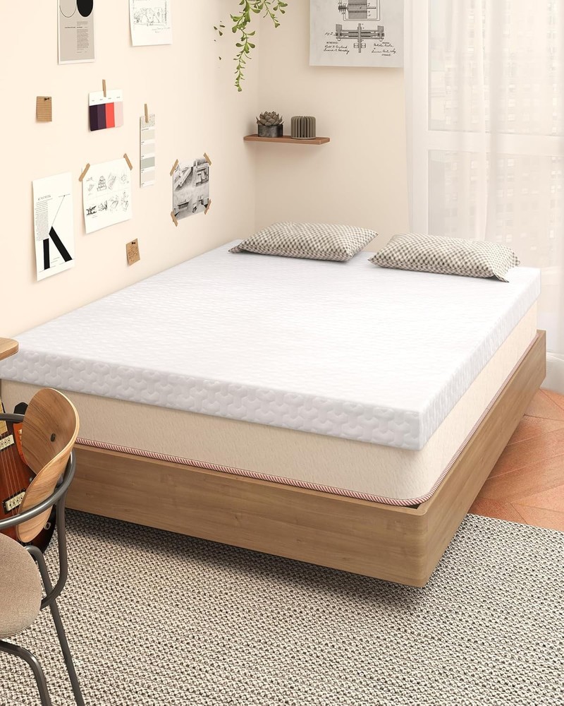 3 Inch Twin XL Mattress Topper, 40D High-Density XL, 3