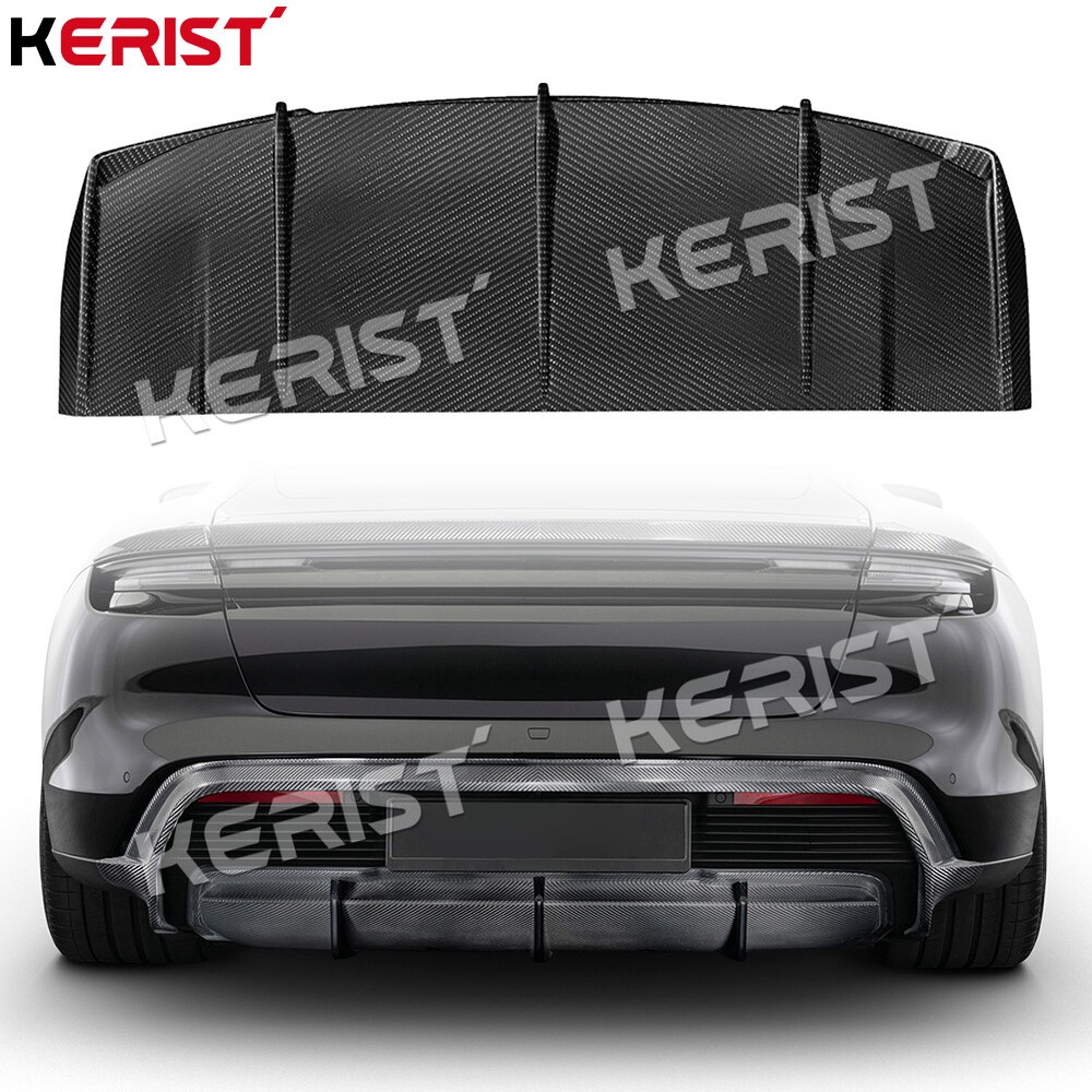 Fits Porsche Taycan GTS Turbo Turbo S 2019-22025 Carbon Rear Bumper LiP diffuser