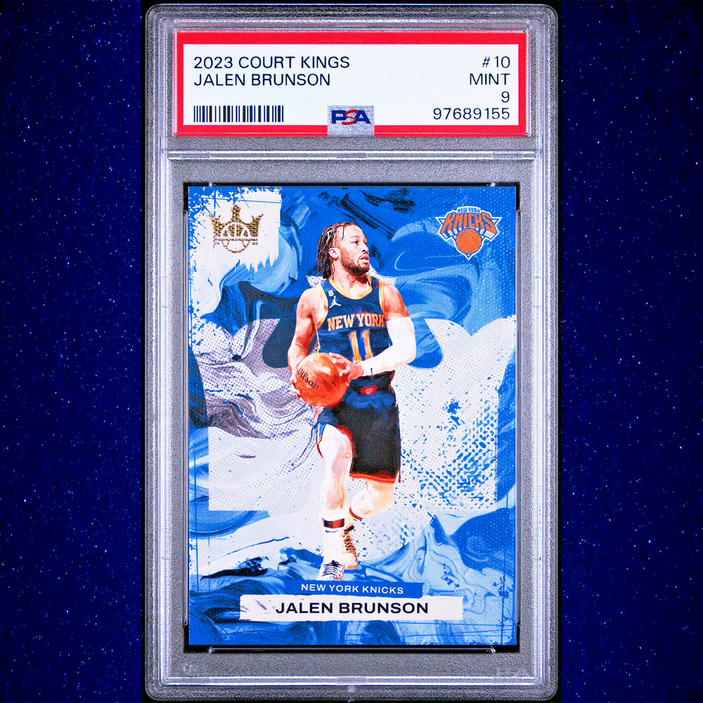Jalen Brunson 2023 Panini Court Kings PSA 9