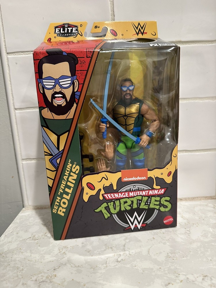 WWE Elite Seth Rollins Teenage Mutant Ninja Turtles TMNT Target Exclusive NIB