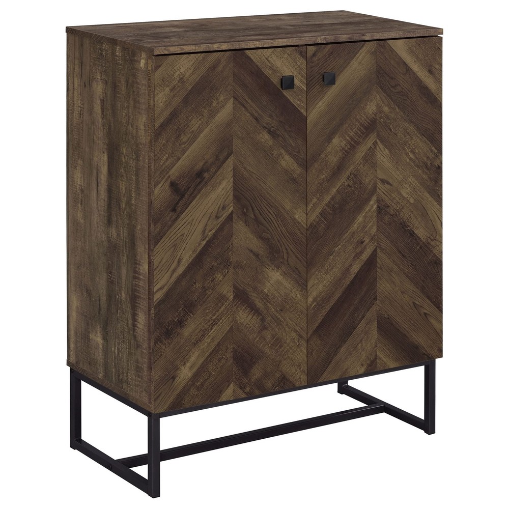 Coaster Home Furnishings Carolyn 2-Door Engineered Wood Accent Cabinet with Glass Front