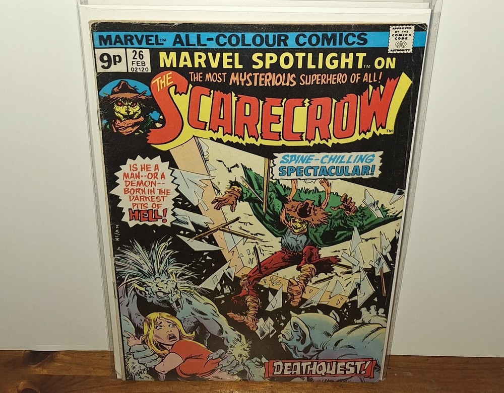 Marvel Spotlight #26 1975 UK Variant The Scarecrow Rare Marvel Comics