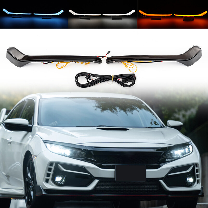 For 2017-2021 2019 Honda Civic LX EX LED Daytime Running Light DRL Fog Light NEW