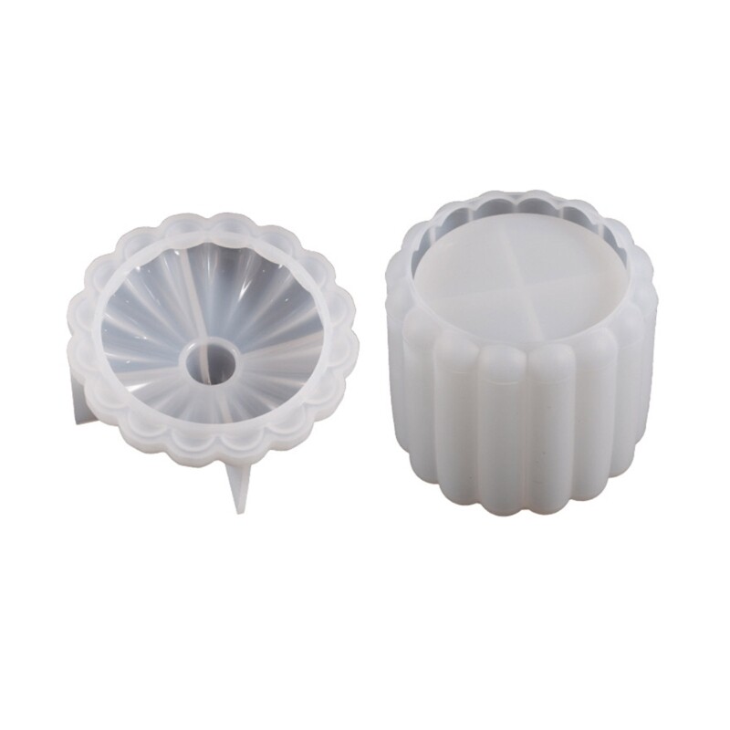Silicone Jar Lid Resin Mould DIY Craft Box Molds
