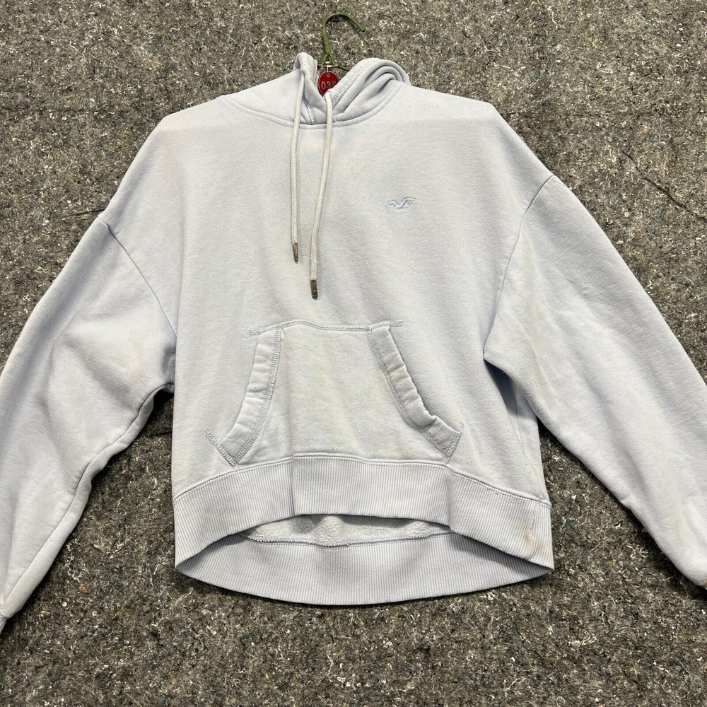 Hollister Women's Blue XS Hooded Sweatshirt with Pocket Casual Comfort