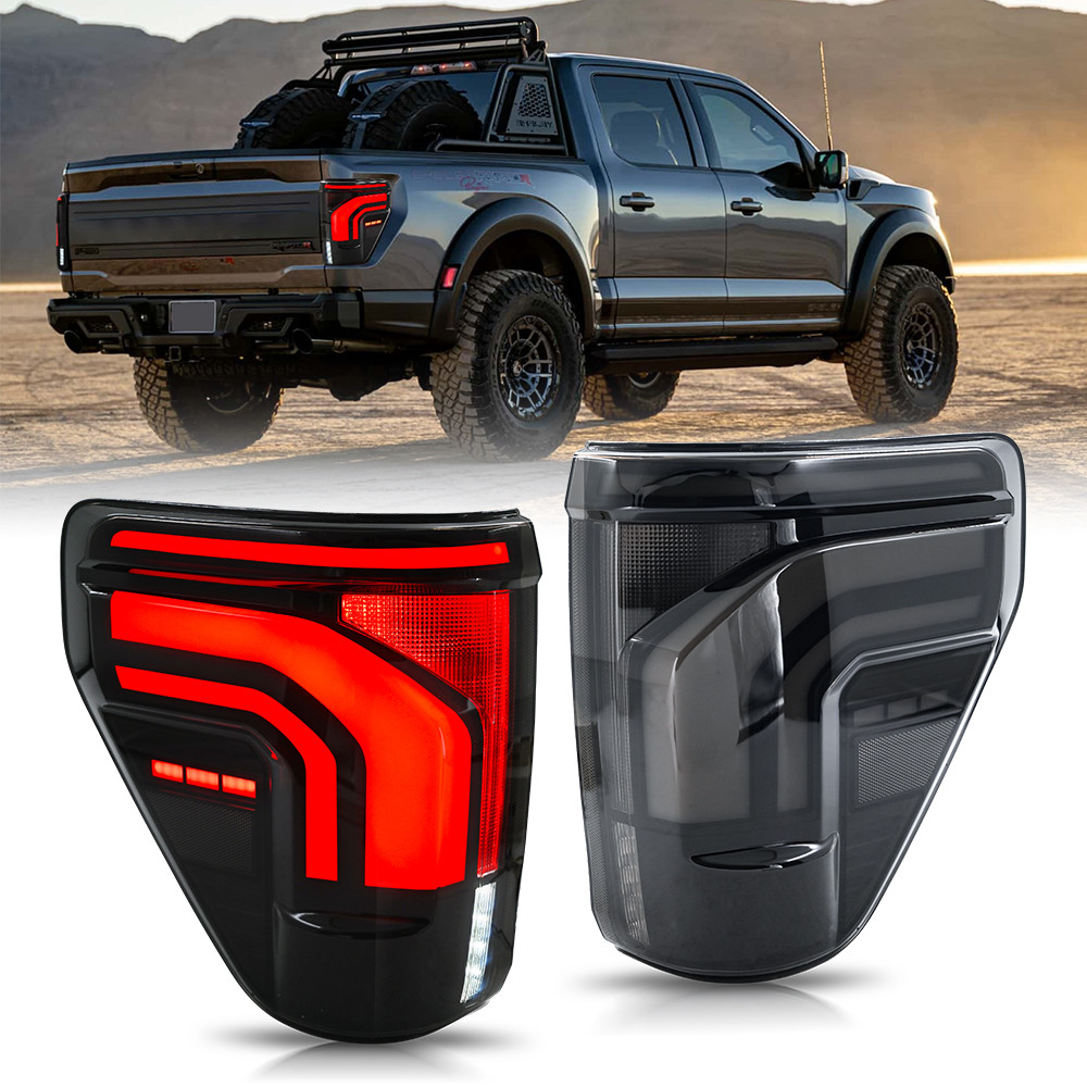 Smoked LED Tail Light Assembly for Ford F150 XL STX 2021-2023