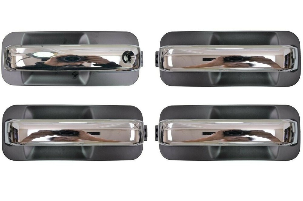 fits 2015 to 2020 Ford F150 Exterior Door Handle Front Rear Left Right w Chrome