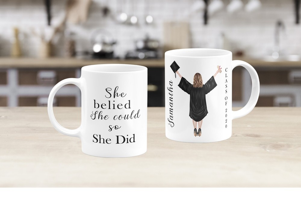 Personalized Graduation Coffee Mug Graduation Gift 2020 Custom Grad Mug Senior