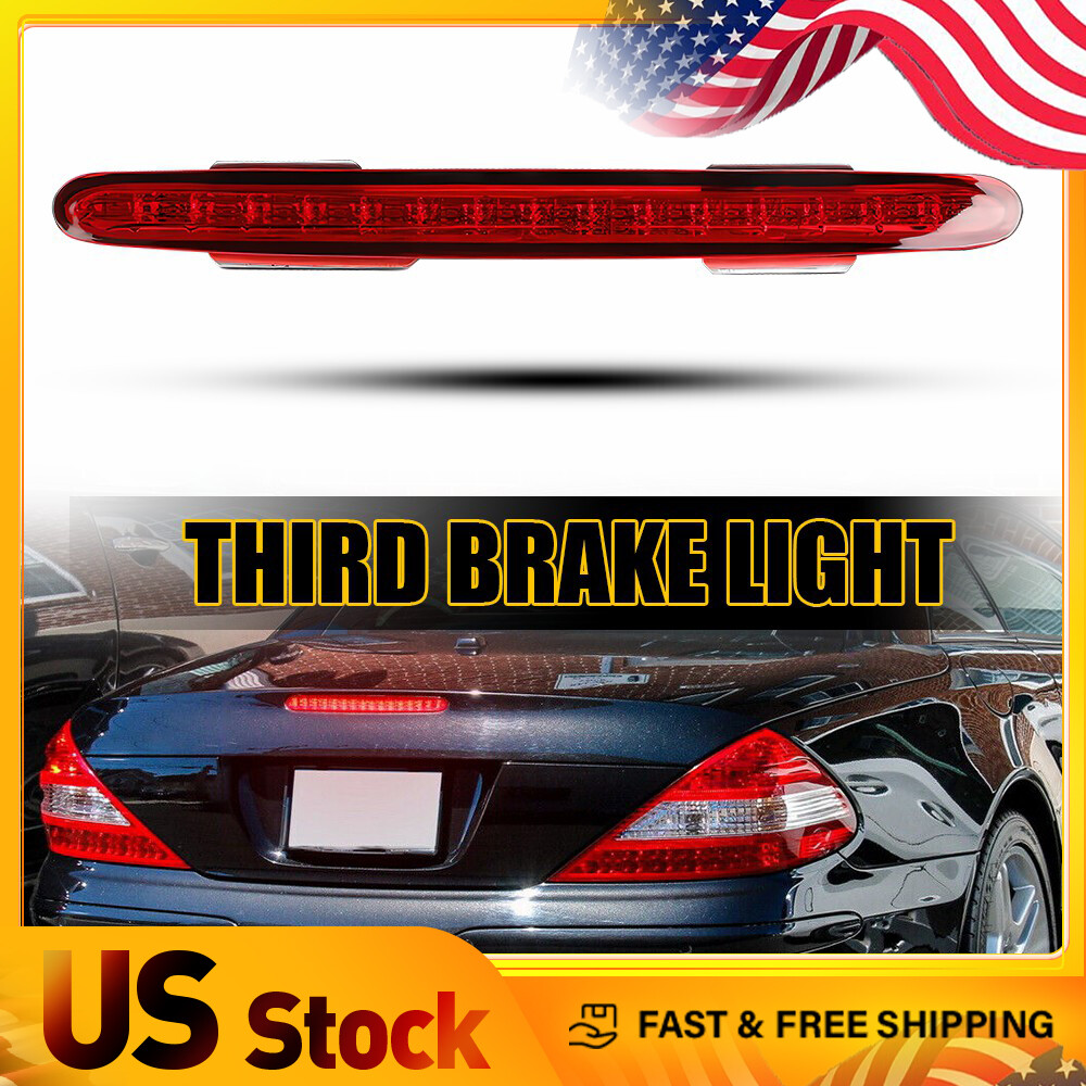 LED Smoke Lens 3rd Brake Light For Mercedes SL R230 2001-2012 IP67 Waterproof