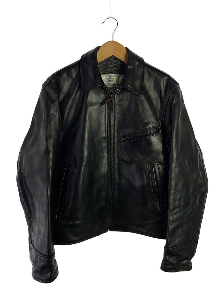 Aero Leather Jacket Blouson/36/Leather/Blk// 3370