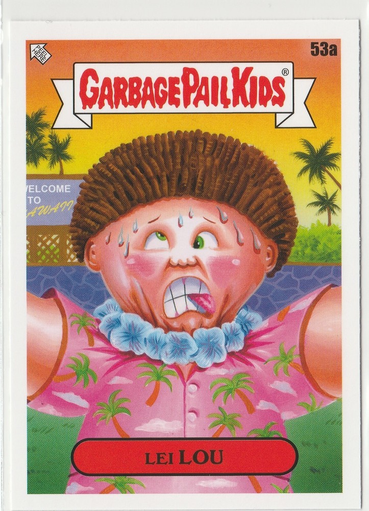 Lei Lou #53a Garbage Pail Kids GPK 2021 Go On Vacation Trading Card