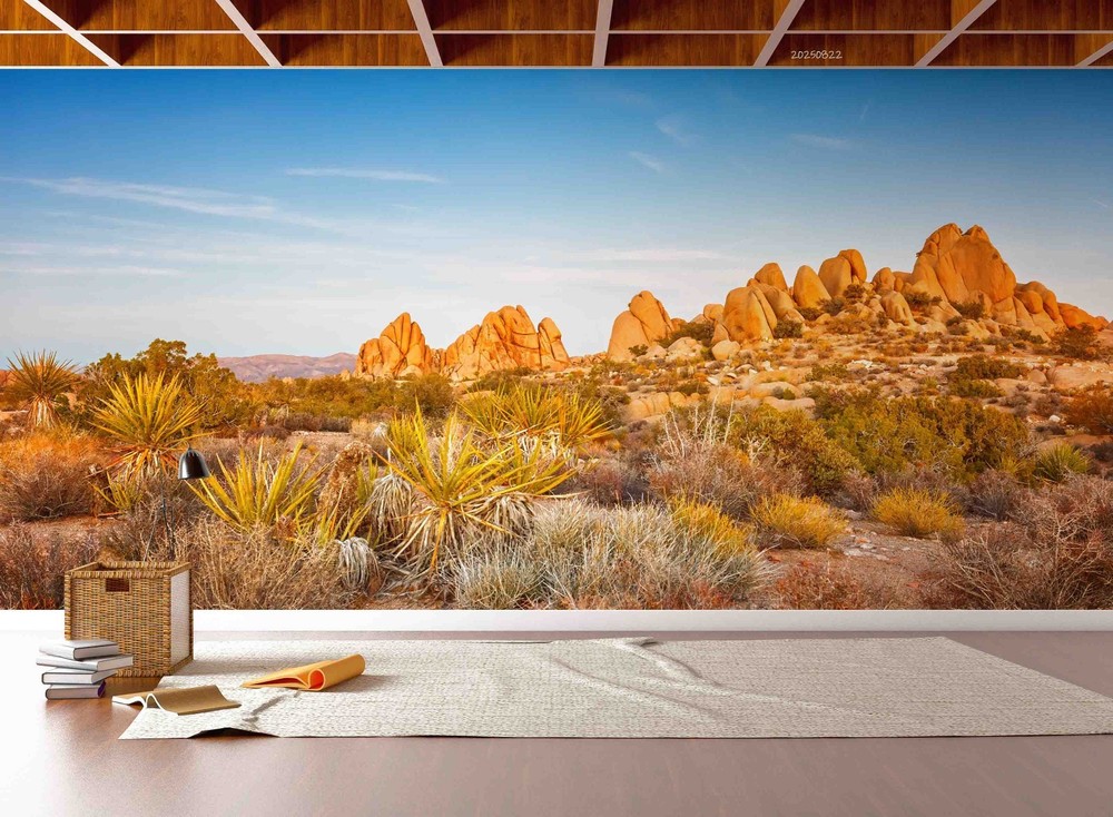 3D Sky Desert Autumn Landscape Wall Murals Wallpaper Murals Wall Sticker