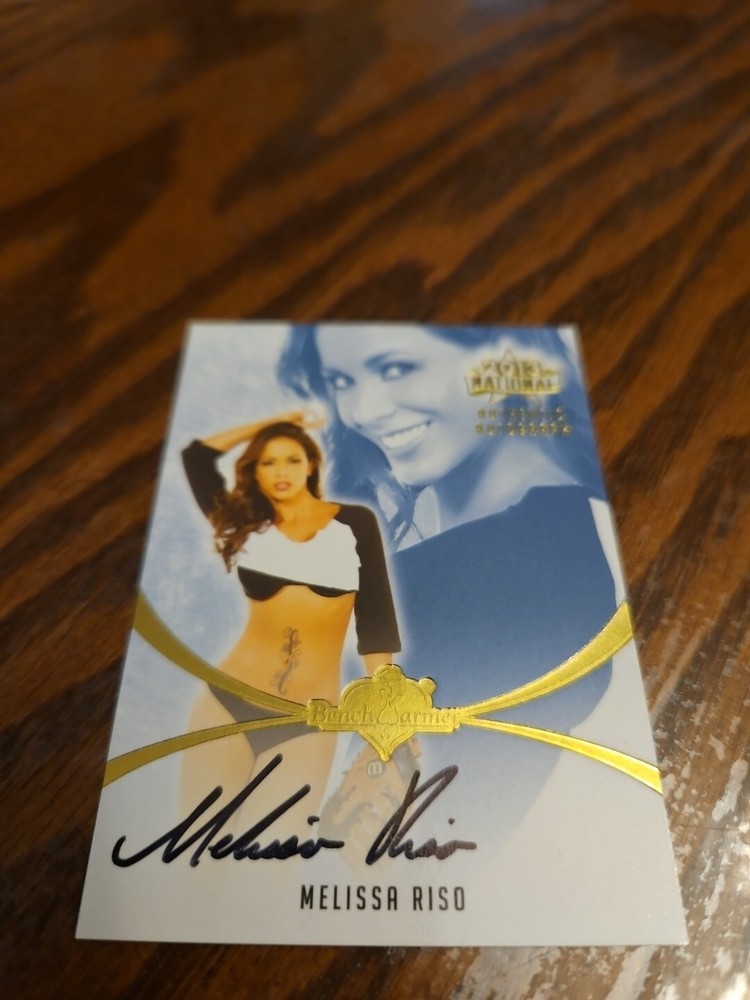 Benchwarmer 2013 Melissa Riso National Autograph Gold Foil Card Auto Playboy