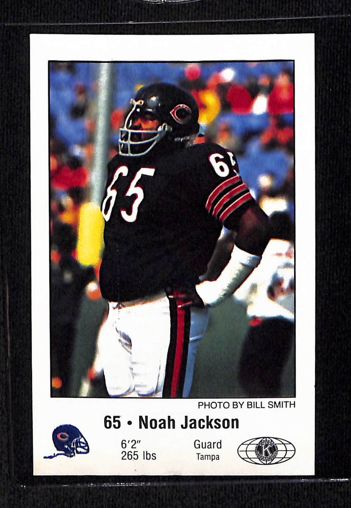 1981 Chicago Bears Police #NNO Noah Jackson - NM/MT+ Set Break!