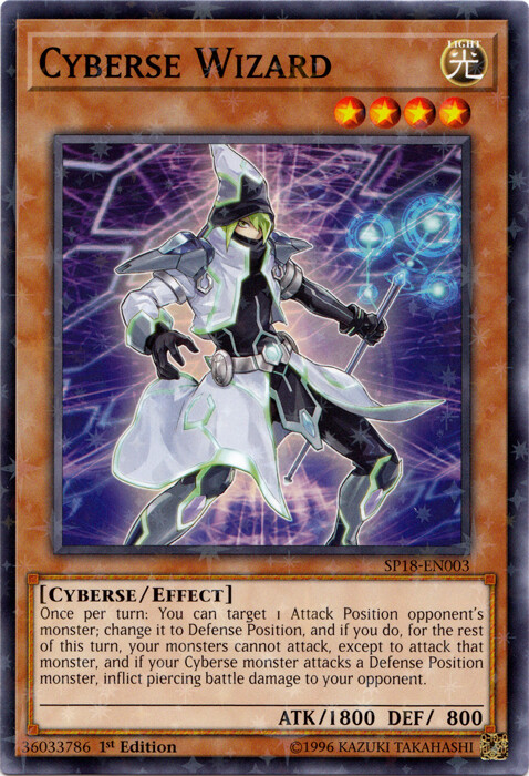 Cyberse Wizard - SP18-EN003 - Starfoil Rare - 1st Edition x1 - Near Mint