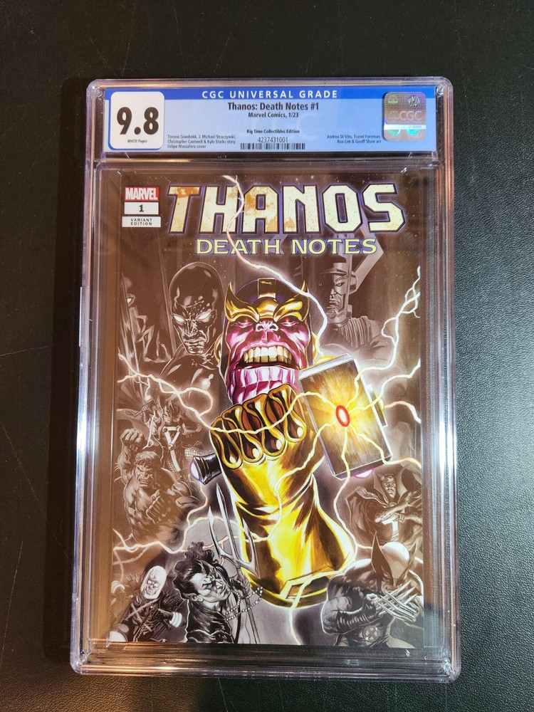 Thanos Death Notes #1 - CGC 9.8 Marvel Comics Felipe Massafera MegaCon Exclusive