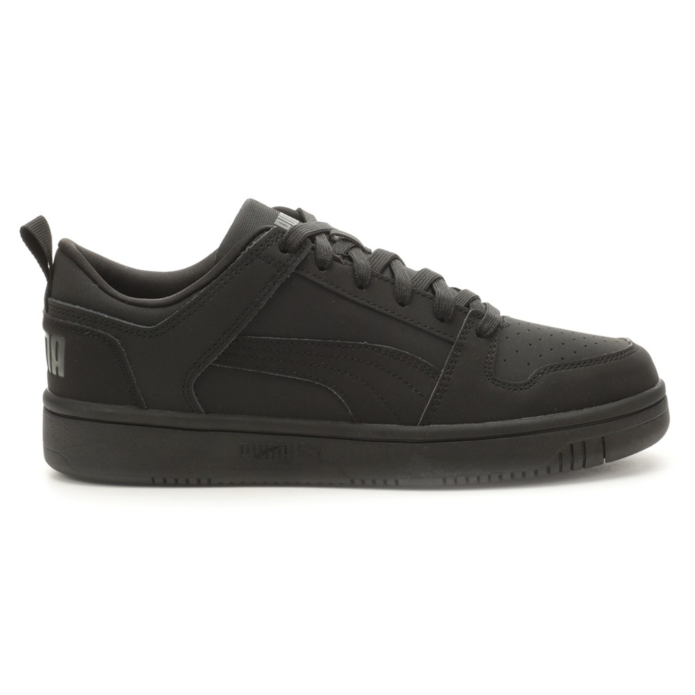 PUMA Rebound Layup Lo Buck Lace Up  Mens Black Sneakers Casual Shoes 39403101
