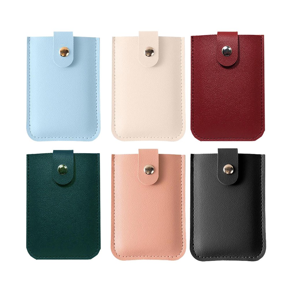 Slim 6-Slot Pull-Out Credit Card Holder Wallet Portable Design
