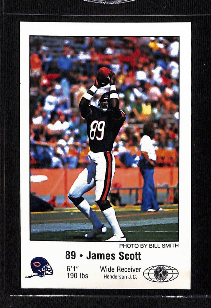 1981 Chicago Bears Police #NNO James Scott - NM/MT+ Set Break!