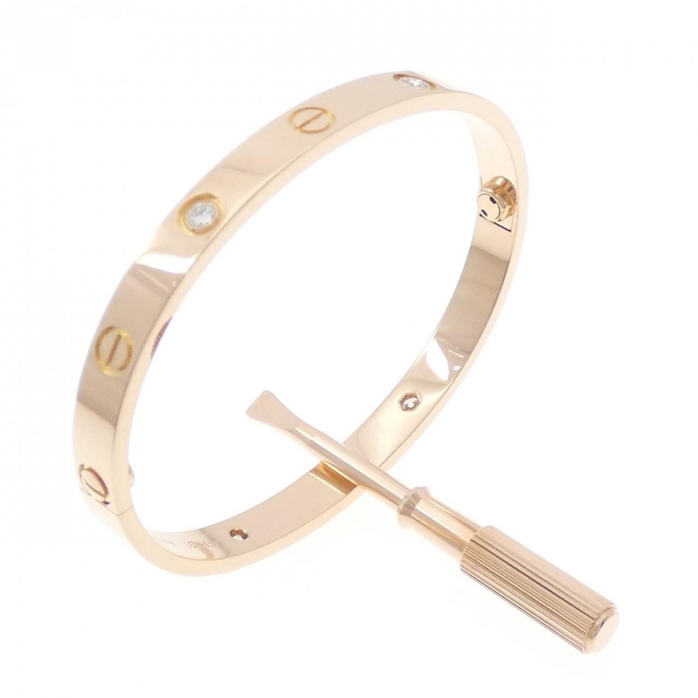 Authentic Cartier Love Bracelet 4P Diamond Model 2600065346044