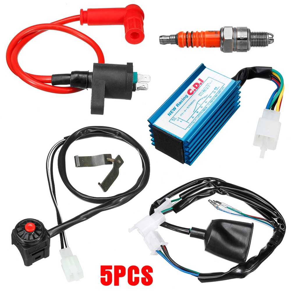 110-140cc Dirt Bike ATV Scooter CDI Coil Wiring Loom Kick Start Kit