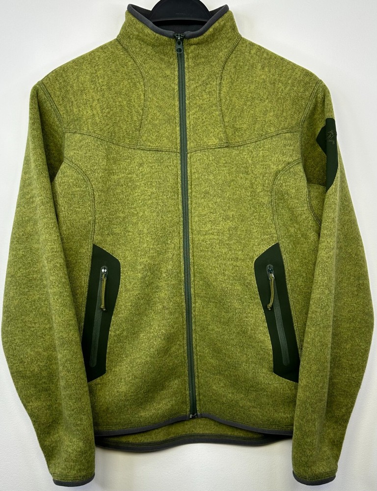 ARC'TERYX COVERT POLARTEC FLEECE Green JACKET WOMENS SIZE L MADE IN CANADA