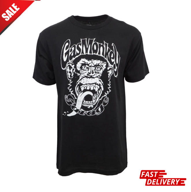 GAS MONKEY GARAGE T SHIRT BLACK, REPRINT - HOT ITEM - FLASH SALE - FULL SIZE !!!-image