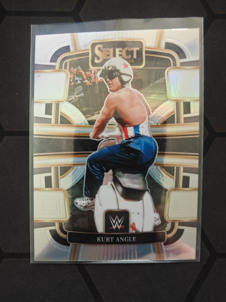 2024 Panini Select WWE Silver Prizm Concourse Kurt Angle -4