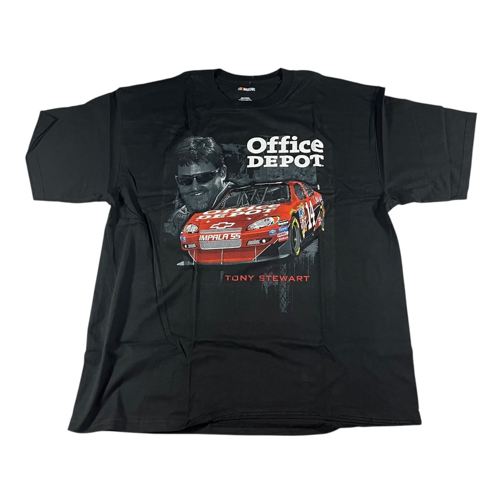 Tony Stewart #14 NASCAR T-Shirt Office Depot Old Spice Team Collection 2XL New